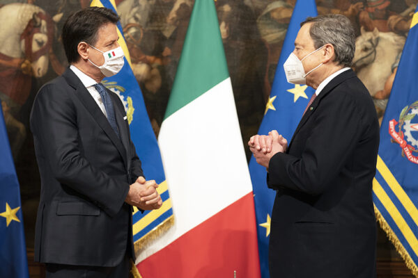 GIUSEPPE CONTE E MARIO DRAGHI
