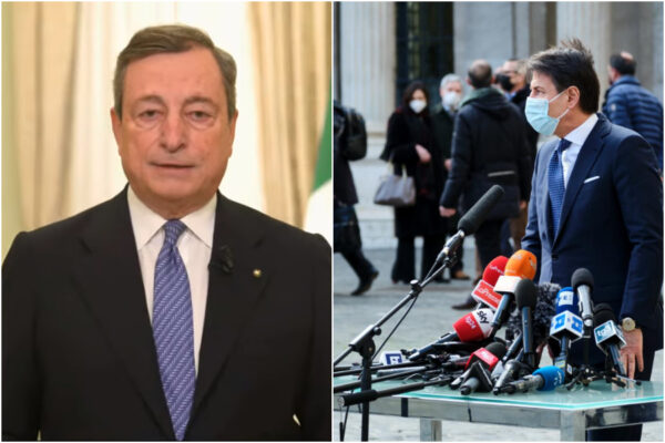 Conte grande comunicatore di cose di scarso valore, Draghi rimette al centro i contenuti