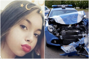 Volante polizia insegue rapinatori e si schianta contro auto: muore ragazzina di 14 anni