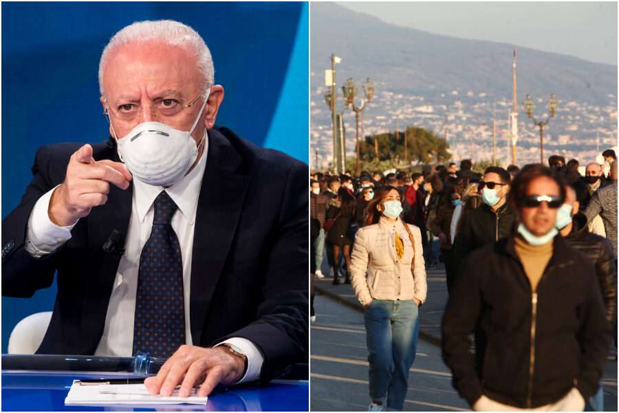 Piazze, parchi e lungomare chiusi in Campania: lockdown di De Luca fino a Pasqua