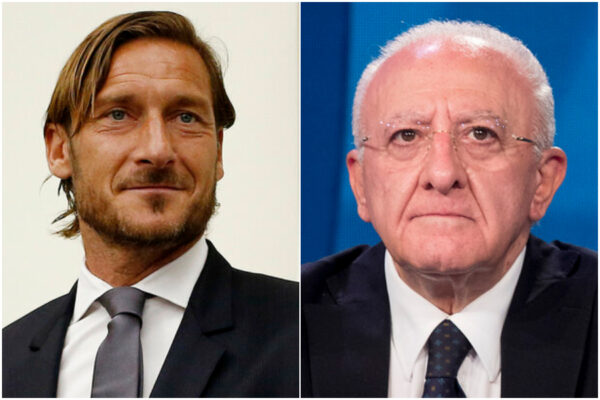 De Luca ‘furbetto’ del vaccino si giustifica: io testimonial della Pfizer come Totti di AstraZeneca