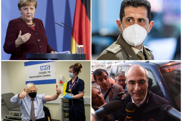 AstraZeneca: Figliuolo e Curcio vaccinati come BoJo, Merkel pronta