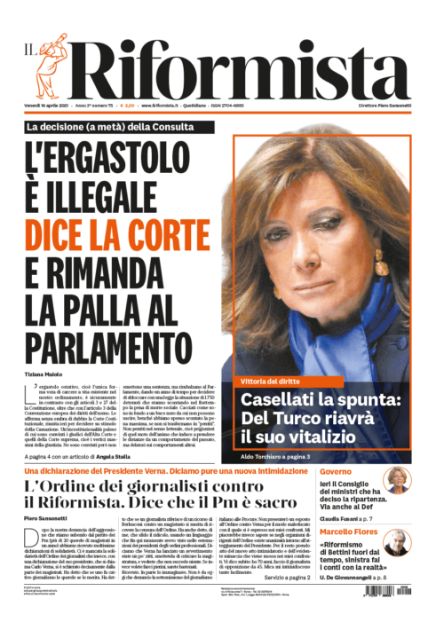 Quotidiano del 16 aprile 2021