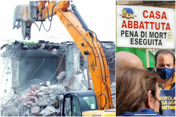 Case abusive, i comitati scrivono a Draghi e a De Luca: “Fermate le ruspe e regolarizzate le case di prima necessità”