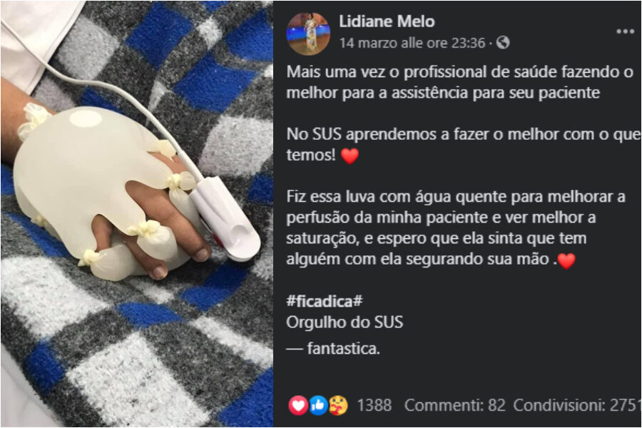 “La mano di Dio”: l’idea di un’infermiere per far sentire meno soli i ricoverati per Covid