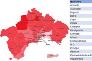 Covid a Napoli, la mappa dei contagi e delle vittime quartiere per quartiere