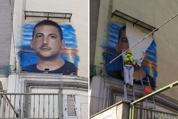 Muore di cancro a 24 anni “ma è un criminale”: rimosso il murales di Raffaele Tammaro, vendeva sigarette di contrabbando