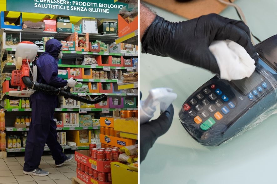 Blitz dei Nas nei supermercati della Campania: tracce di virus sul pos e nessuna sanificazione