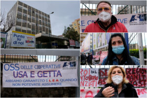“Eravamo eroi e angeli ma ora ci licenziano”, la protesta dei sanitari precari al Santobono