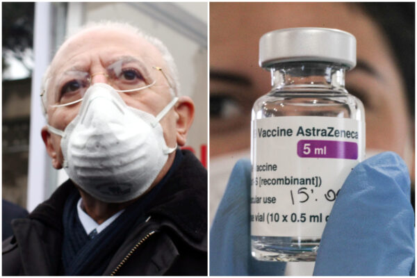 Effetti collaterali AstraZeneca, De Luca duro: “Comunicazione idiota, cittadini giustamente preoccupati”