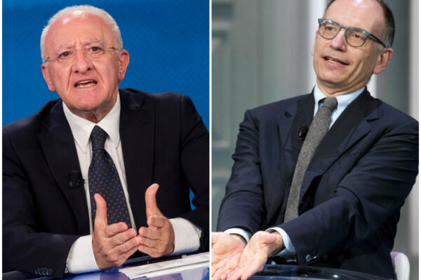 Letta richiama De Luca sul piano vaccinale: “È il momento della responsabilità, via le specificità”