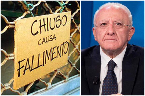 Il lockdown di De Luca uccide le imprese: 50 mila a rischio chiusura