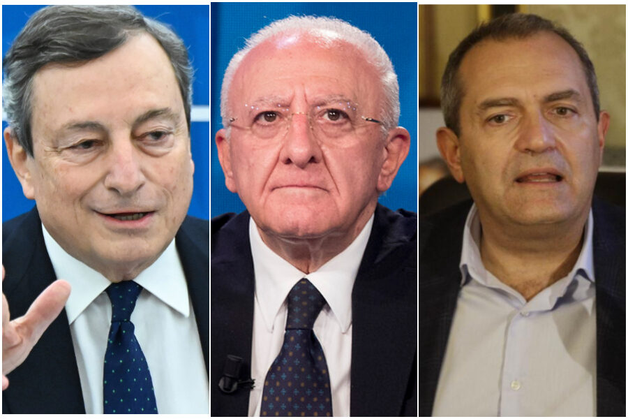 De Luca diventa sudista: critica Draghi e si avvicina a de Magistris