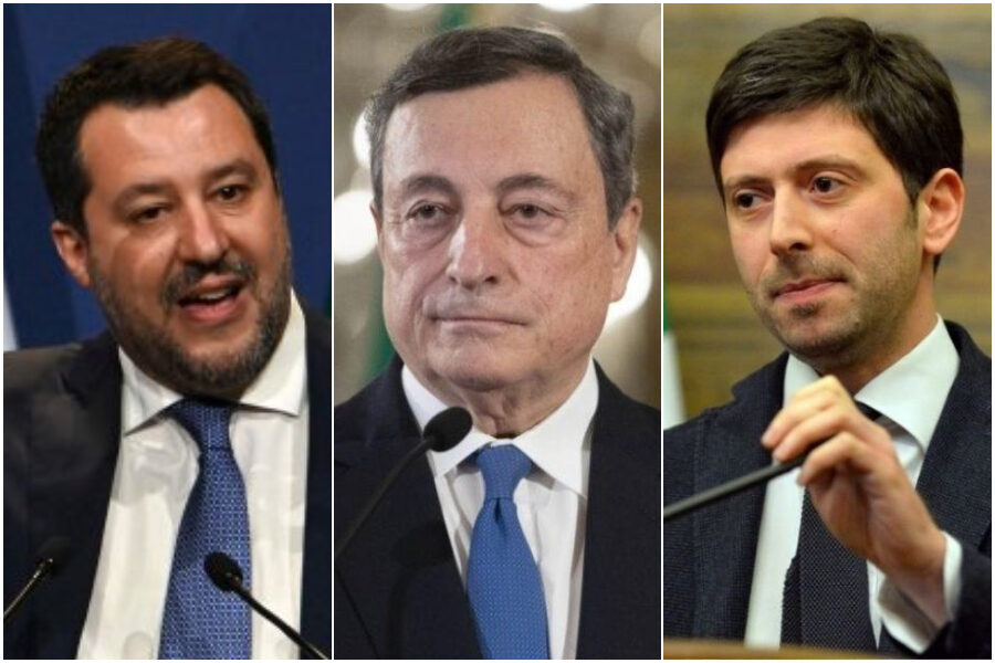 Draghi bacchetta la Lega e Salvini: “Serve unità, non farsi i dispetti”