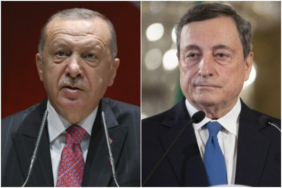 Erdogan dichiara guerra a Draghi, il campo di battaglia è la Libia