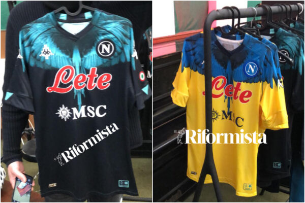 Spuntano due maglie con fantasia Marcelo Burlon del Napoli, una è per Maradona?
