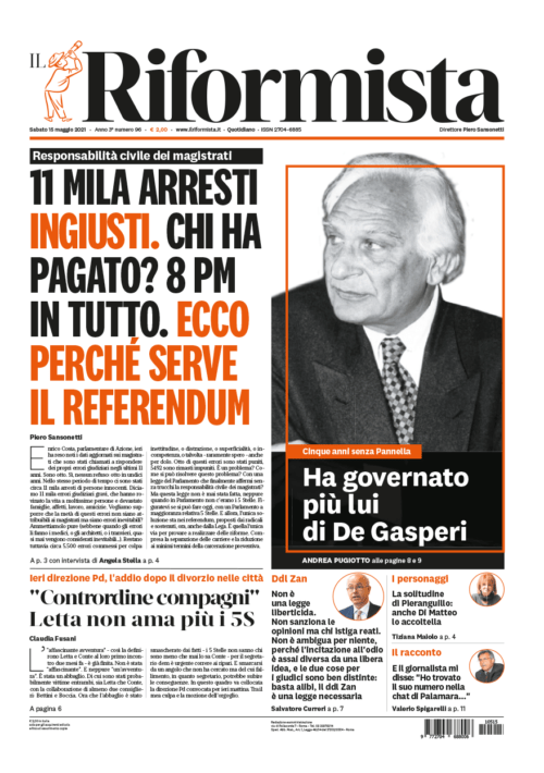 Quotidiano del 15 maggio 2021