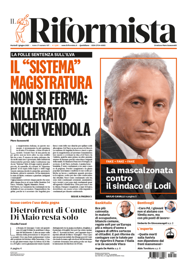 Quotidiano dell’1 giugno 2021