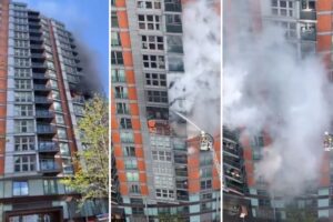 Incendio a Londra in un palazzo di 19 piani: oltre cento pompieri impegnati nell’operazione
