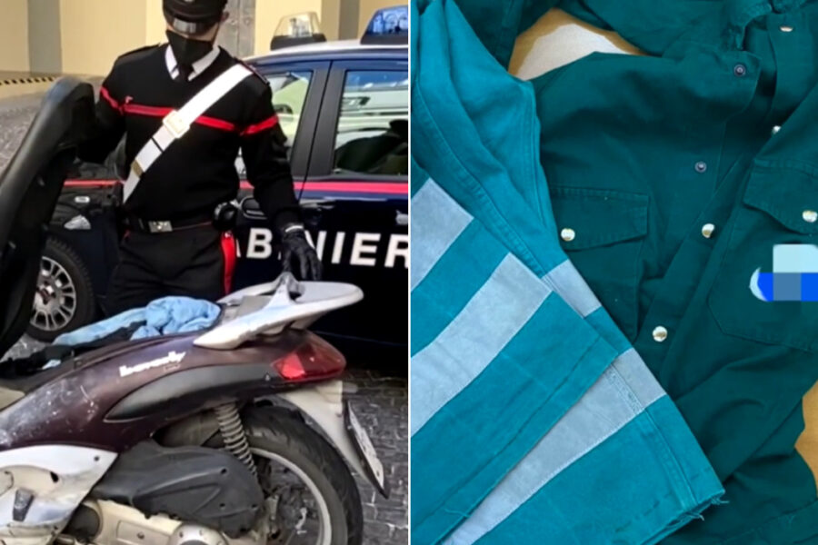 Rapine all’alba in scooter vestiti da netturbini: uno riesce a fuggire