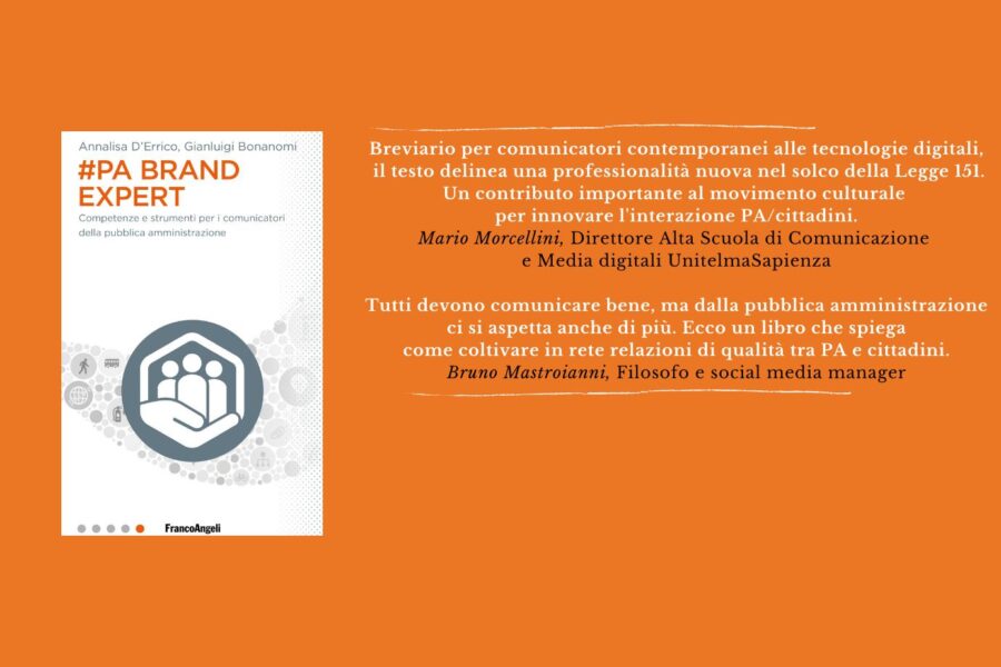 La PA come un brand: il libro firmato D’Errico-Bonanomi ci dice come comunicarla