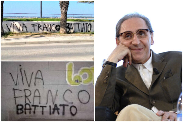 “Viva Franco Battiato”, gli omaggi sui muri in Spagna cancellano le celebrazioni del dittatore