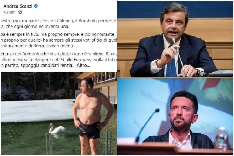 Andrea Scanzi fa body shaming su Calenda, il post su “Bombolo” criticato anche dai suoi fan