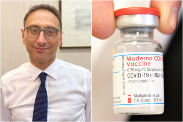 Effetti collaterali del vaccino Moderna, l’infettivologo: “Niente paura, se si presentano passano subito”