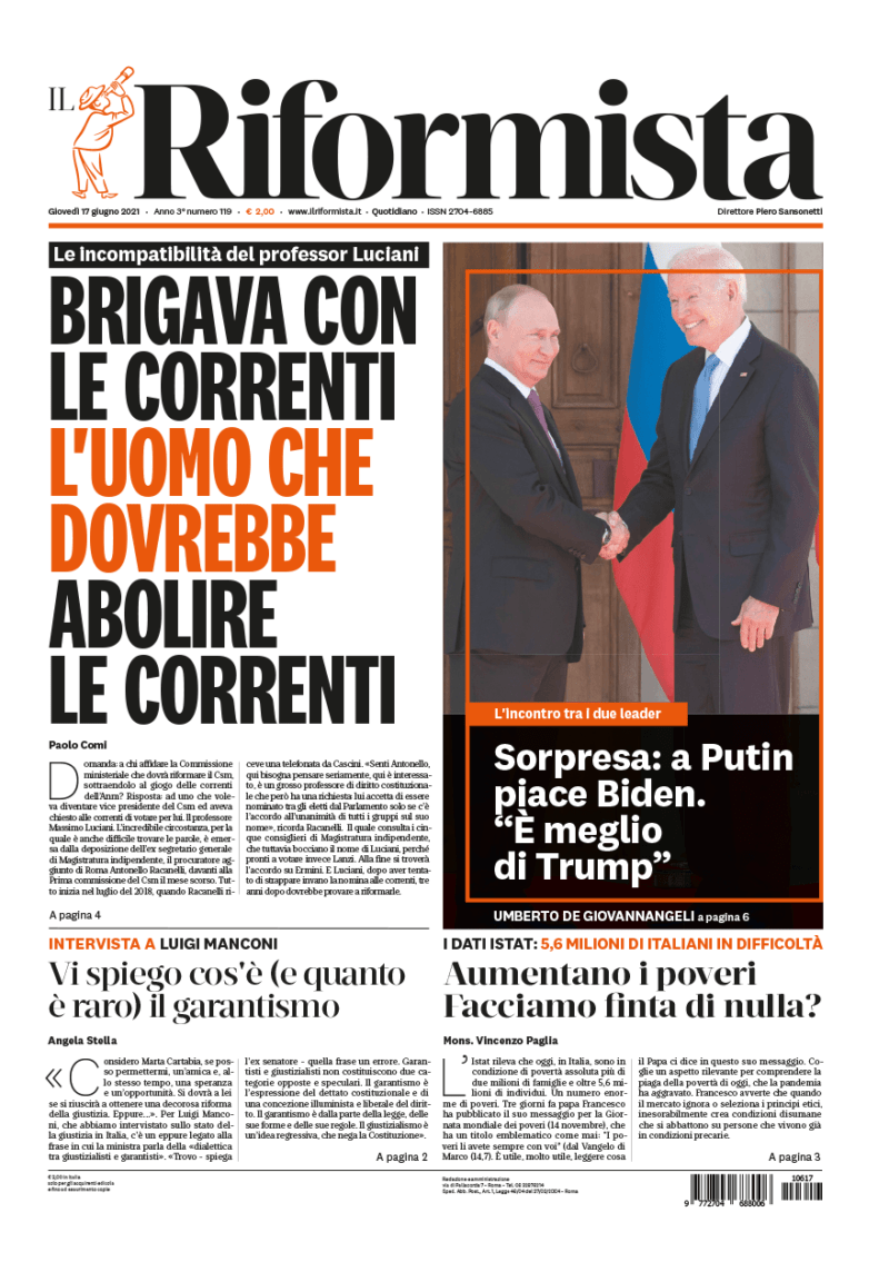 Quotidiano del 17 giugno 2021
