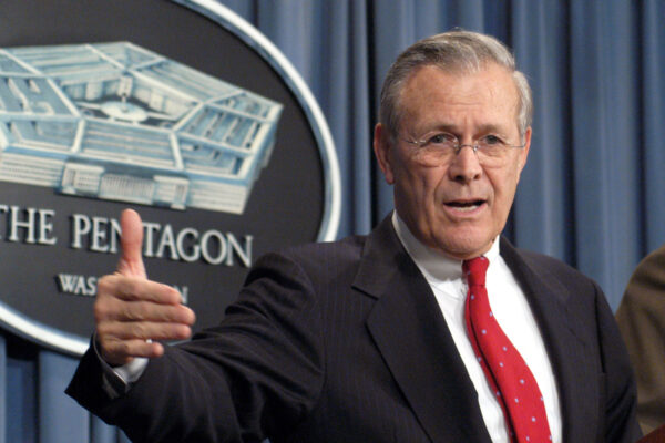 ©Pentagono/ Lapresse
9-05-2004 Washington Usa
Politica
Pentagono, il Segretario alla Difesa  DONALD RUMSFELD
only italy