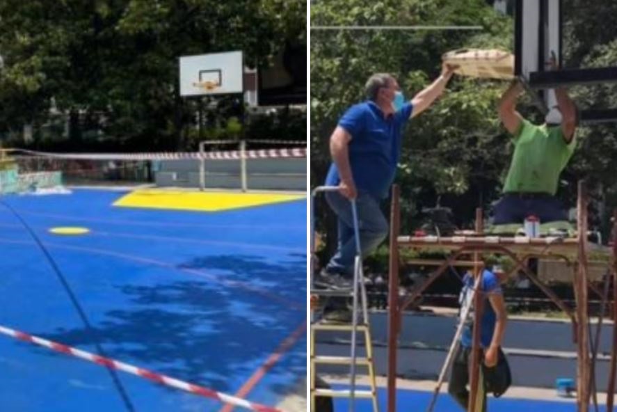 Il campo di basket per Silvia Ruotolo, vittima innocente della camorra: “Ha i colori che lei amava”