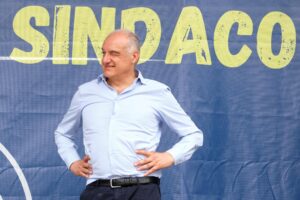 Il candidato sindaco per il centrodestra Enrico Michetti