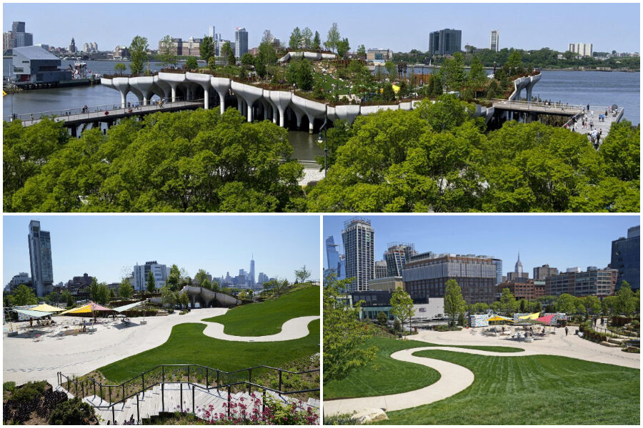 A New York apre Little Island, futuristico parco galleggiante sul fiume Hudson