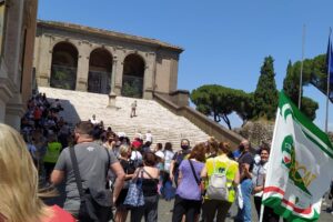 Roma Multiservizi, la protesta in Campidoglio
