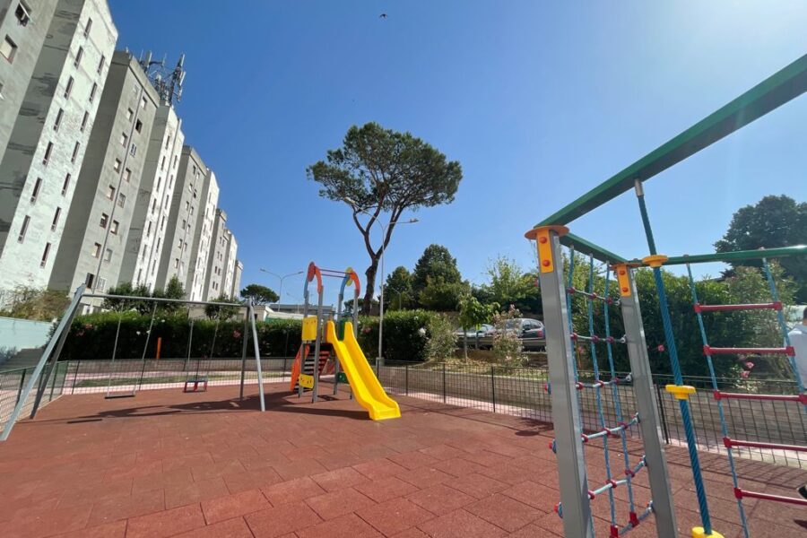 Il nuovo parco a Spinaceto