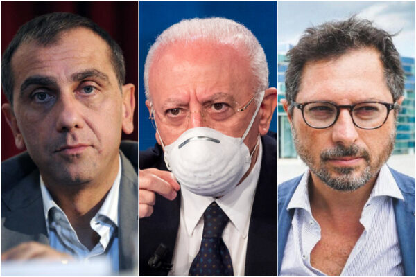 Severino Nappi, Vincenzo De Luca e Francesco Emilio Borrelli