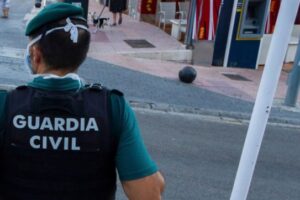 Guardia Civil officers patrol on the street at the resort of Magaluf, in Punta Ballena town, on the Spanish Balearic island of Mallorca, Spain, Wednesday, July 15, 2020. Authorities in Spain’s Balearic Islands are pulling the plug on endless drunken nights to the beat of techno music by closing bars and nightclubs in beachfront areas popular with young and foreign visitors. (AP Photo/Francisco Ubilla)
