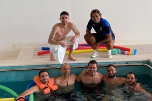Acqua Azzurra, la Nazionale in piscina per allentare le tensioni post-partita