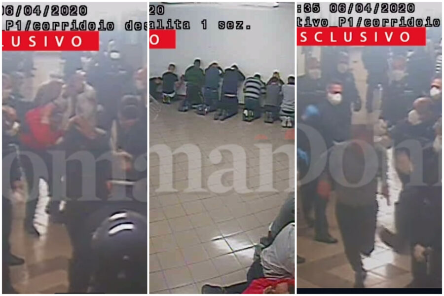 Il video delle torture in carcere, il corridoio dell’orrore: detenuti costretti a sfilare inginocchiati e pestati a sangue