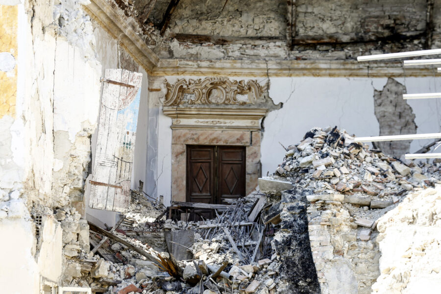Borgo di Accumoli dopo il terremoto del 2016