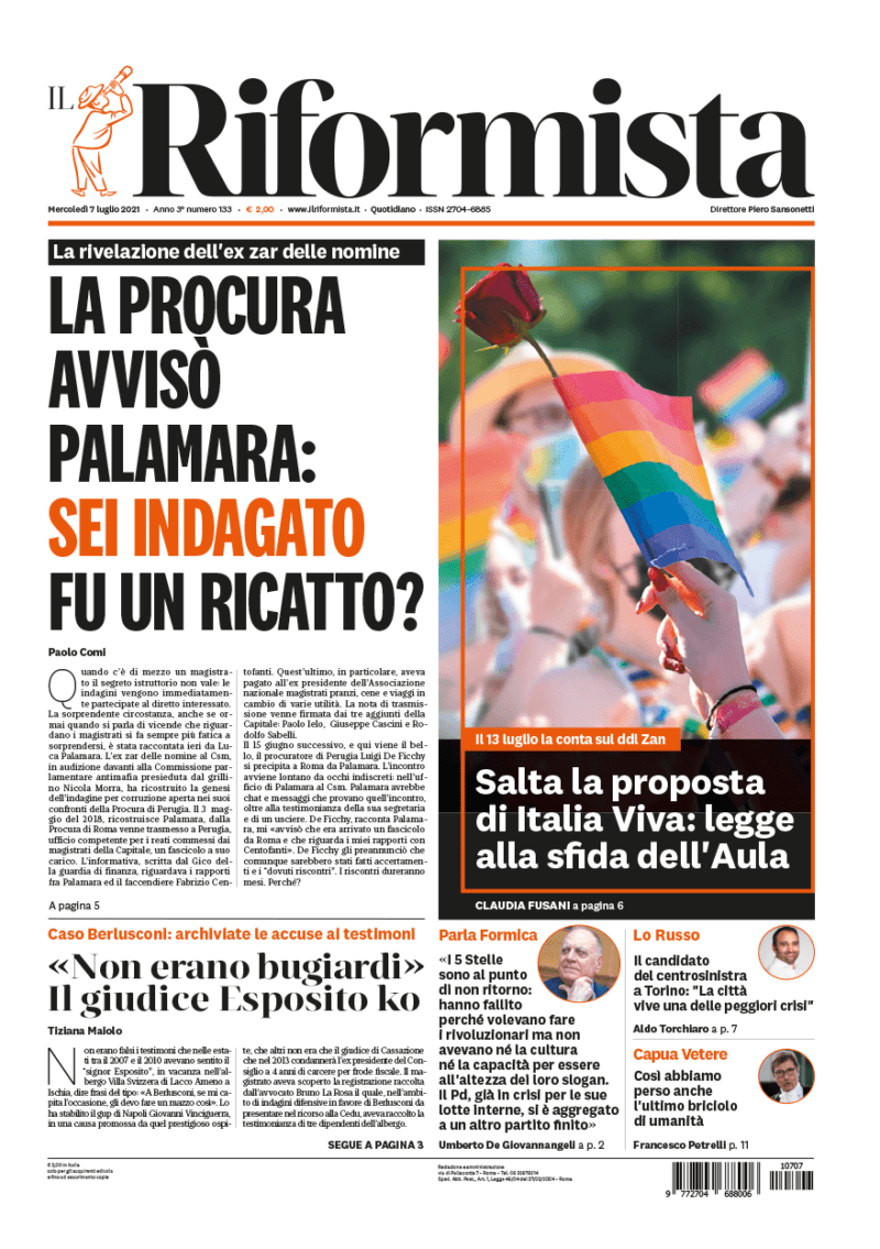 Quotidiano del 7 luglio 2021