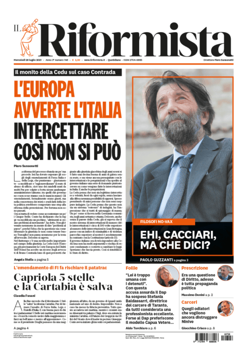 Quotidiano del 28 luglio 2021