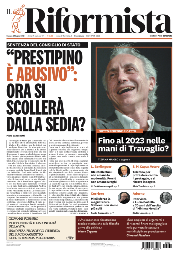 Quotidiano del 31 luglio 2021