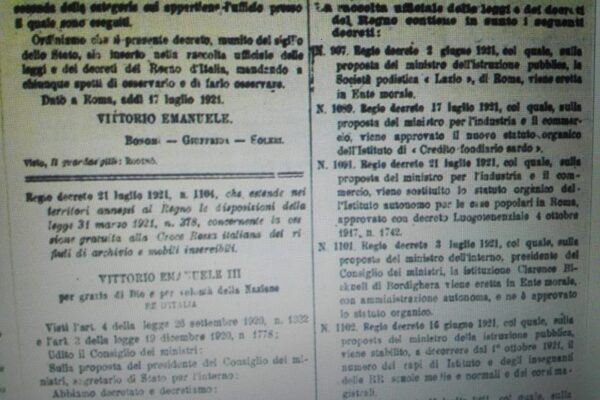Oggi il centenario della Società podistica Lazio Ente Morale