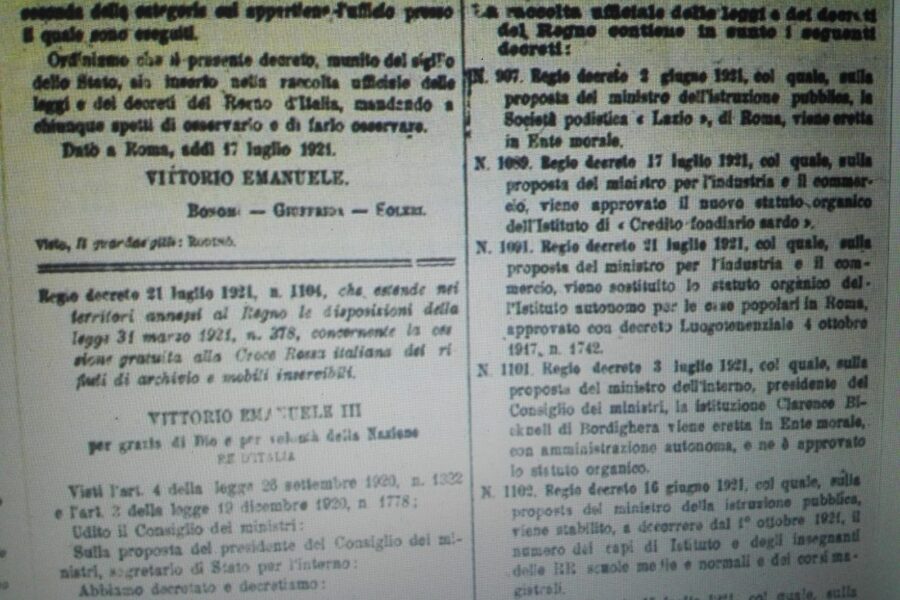 Oggi il centenario della Società podistica Lazio Ente Morale