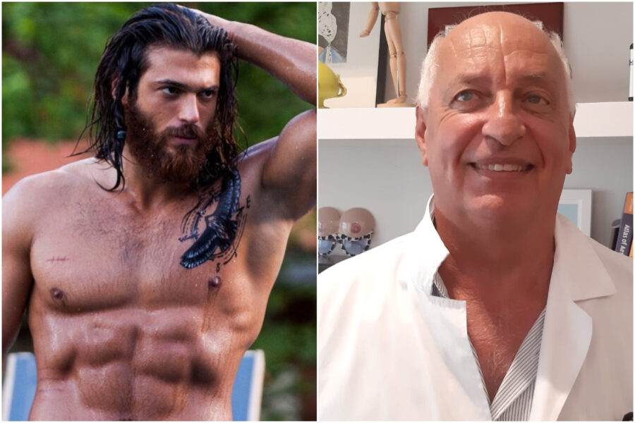 Can Yaman, famoso attore televisivo e fidanzato di Diletta Leotta, e il professore Francesco D’Andrea