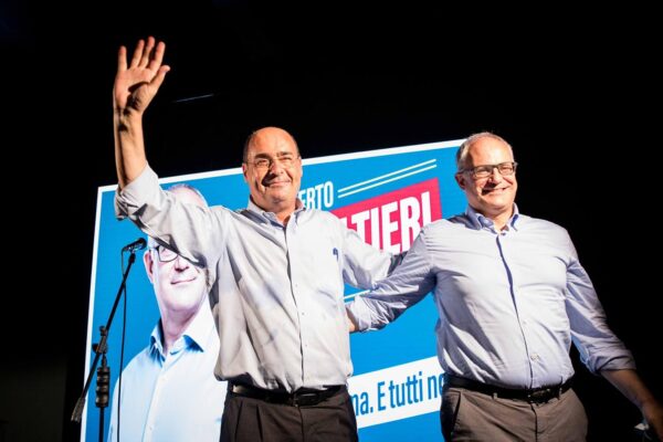 Nicola Zingaretti e Roberto Gualtieri (Foto Facebook)