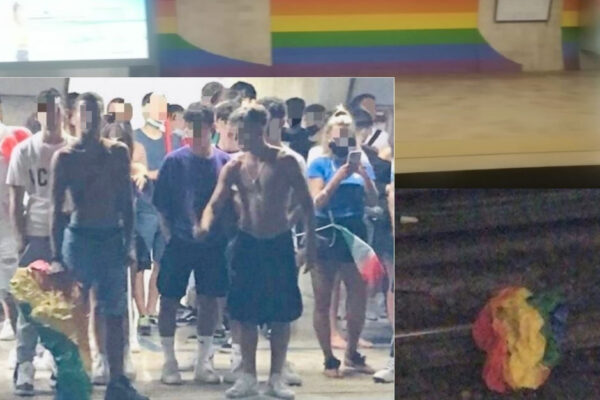 Roma, vandalizzato l’arcobaleno Lgbt nella fermata metro Colosseo. Marrazzo: “Scena non da Paese civile”