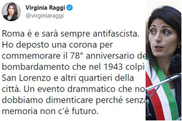 La gaffe della Raggi sull’orrore del bombardamento del ’43 che però era americano