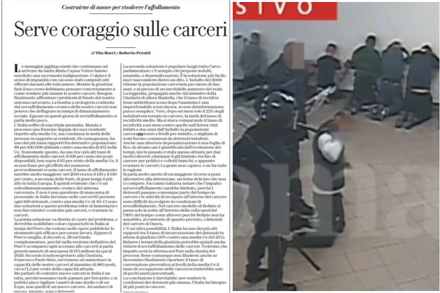 La surreale ricetta di Repubblica: Boeri e Perotti propongono più carceri contro le carceri…